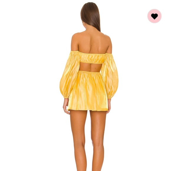 WORN ONCE IN PERFECT CONDITION yellow mini dress - Picture 4 of 7